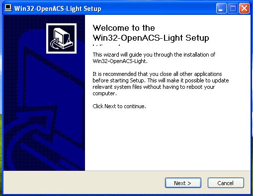 Win32-OpenACS Windows Installer