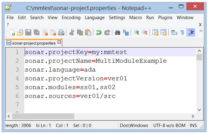 Since version 2.1.2 Spazio IT Ada Plugin supports SonarQube Runner Multi-Module Projects